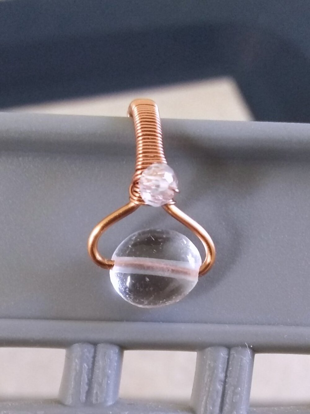Hand Crafted: Quartz Nugget Copper Ear Cuffs - Feminine Sexy Smart Memory Focus